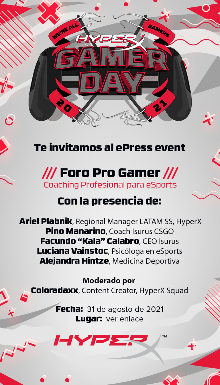 HyperX  invita al Foro Pro-Gamer